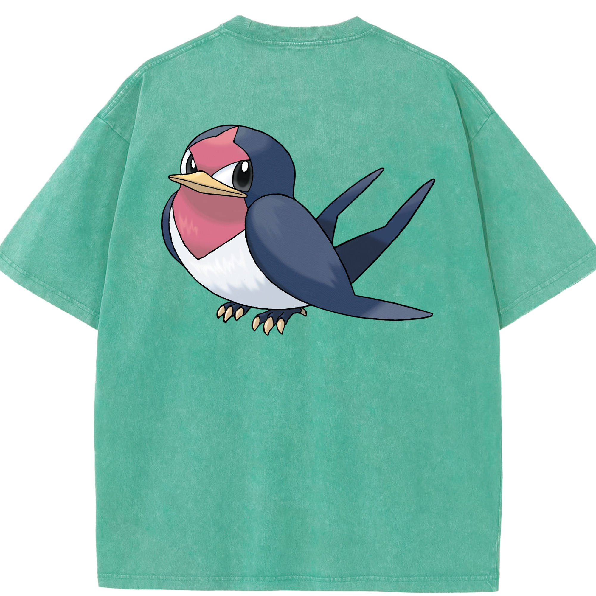 （画像用） ポケットモンスター Pokémon 綿100% ヴィンテージ風 半袖Tシャツ（背面プリント）